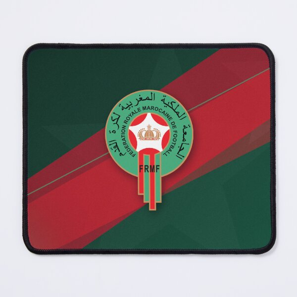 Item preview, Morocco National Football Team Crest – Atlas Lions Red and Green Football Design designed and sold by RAVisuals.