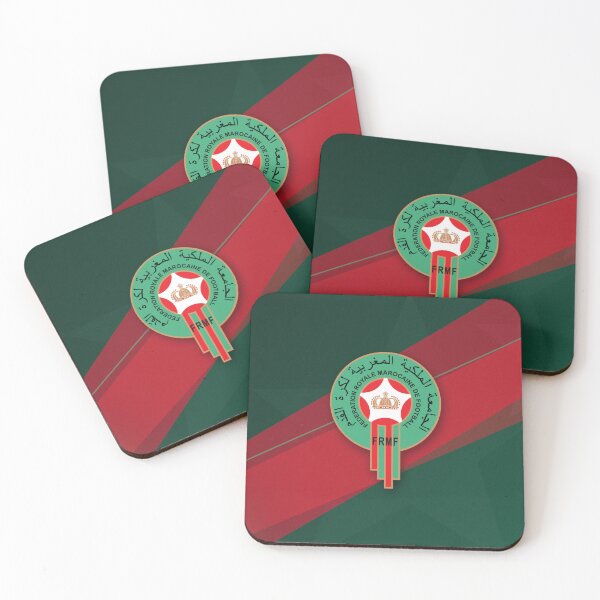 Item preview, Morocco National Football Team Crest – Atlas Lions Red and Green Football Design designed and sold by RAVisuals.