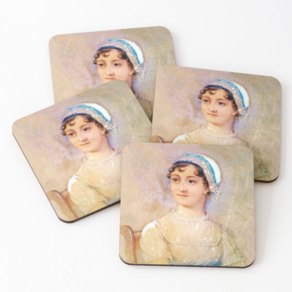 Item preview, Portrait of the English author Jane Austen designed and sold by stevepaint.