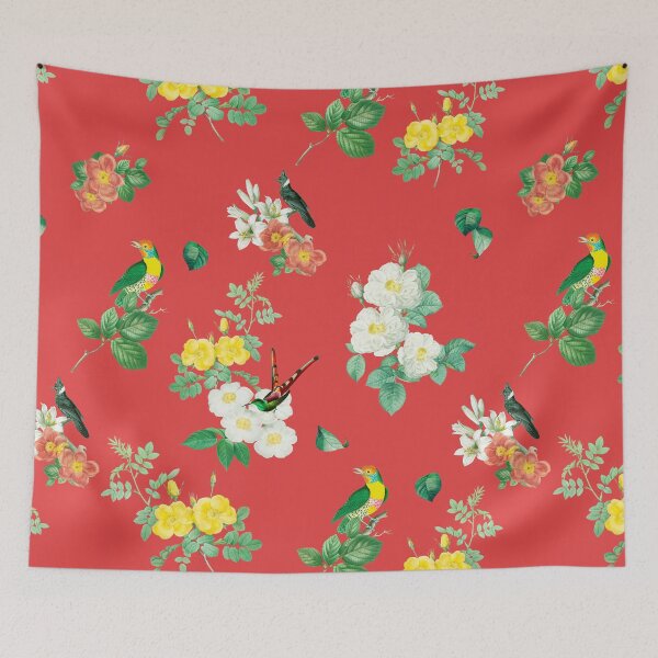 Item preview, Tropical Bird Garden Red designed and sold by Fabiana Westphal.