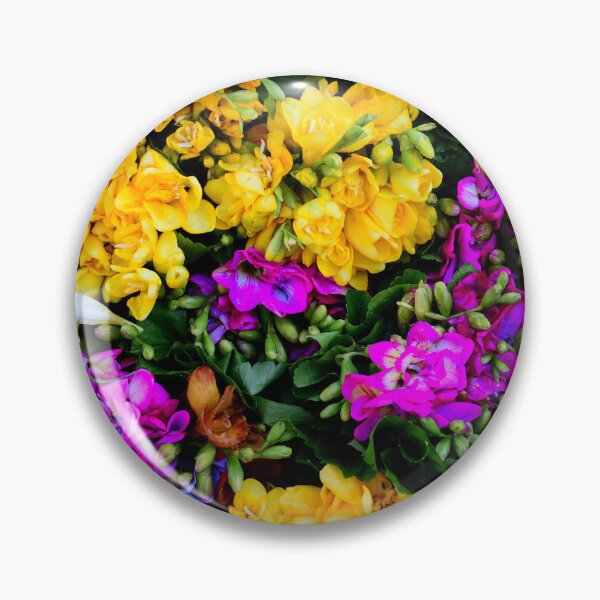 Item preview, Vibrant Yellow and Magenta Flowers – Colorful Floral Photography designed and sold by onubi.
