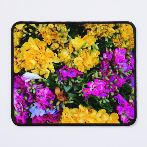 Item preview, Vibrant Yellow and Magenta Flowers – Colorful Floral Photography designed and sold by onubi.