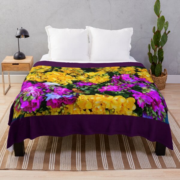 Item preview, Vibrant Yellow and Magenta Flowers – Colorful Floral Photography designed and sold by onubi.