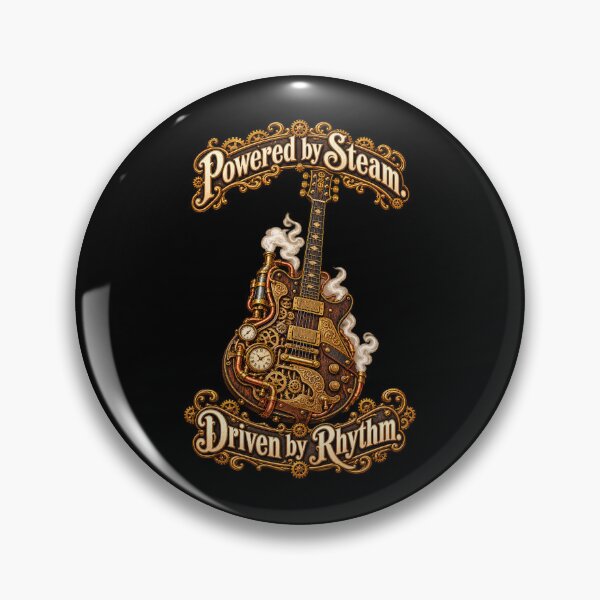 Item preview, Powered by Steam, Driven by Rhythm – Steampunk Guitar designed and sold by A5ranchmerch.