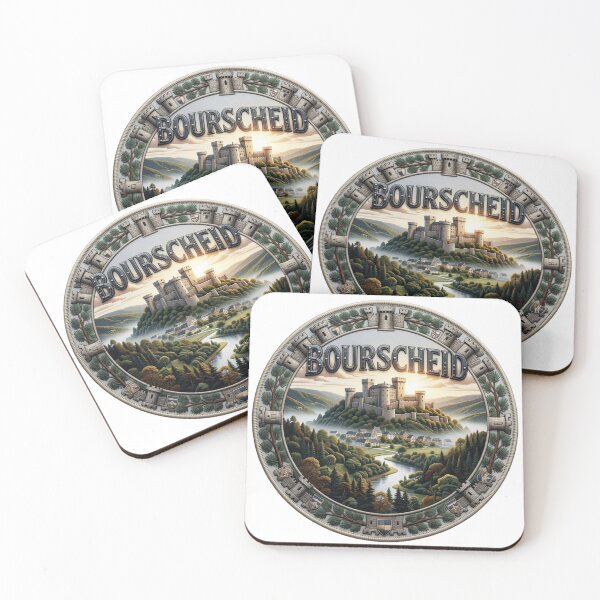 Item preview, Bourscheid Luxembourg Ardennes Hilltop Castle Valley Village Embroidered Patch Sticker designed and sold by Imaginarium of Chaos falcon88 .