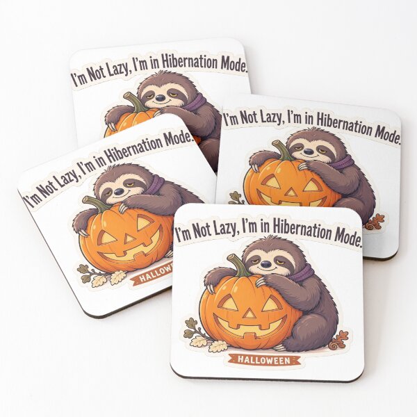 Item preview, Halloween." design. I’m Not Lazy, I’m in Hibernation Mode Halloween Design – Funny Spooky Fall Quote for Introverts designed and sold by Everleaf Studio.