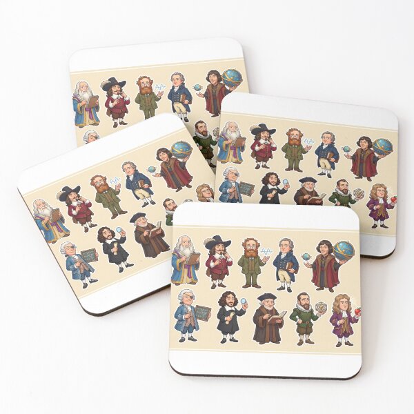 Item preview, Cute Historical Scientists and Thinkers Cartoon Illustration designed and sold by FanCThis.