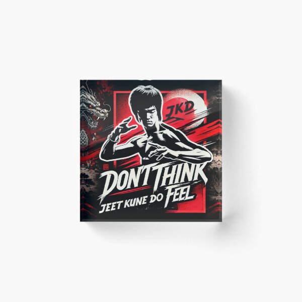 Artikelvorschau, Jeet Kune Do | Nicht denken, sondern fühlen | JKD Kampfkunst Drache entworfen und verkauft von Fei Long Design Hub.