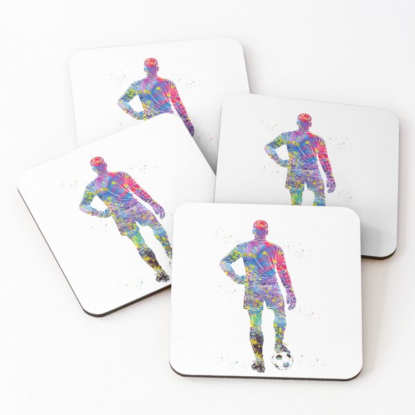 Item preview, Male Soccer Goalkeeper Watercolor Art designed and sold by Liededrom..