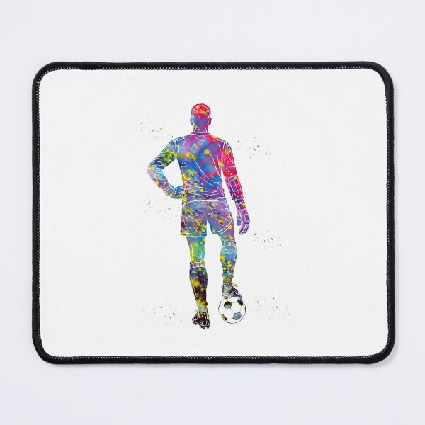 Item preview, Male Soccer Goalkeeper Watercolor Art designed and sold by Liededrom..