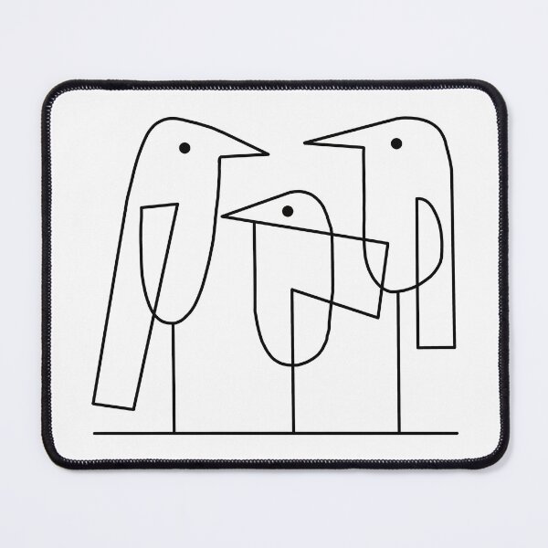 Item preview, Three Abstract Birds Minimalist Line Art designed and sold by AliAltinelArt.