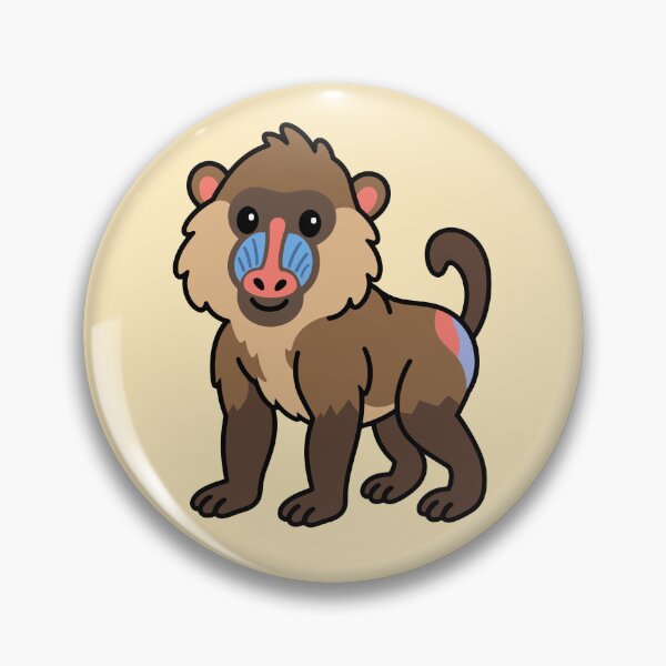 Item preview, Cute Cartoon Baboon designed and sold by WildlifeDoodle.