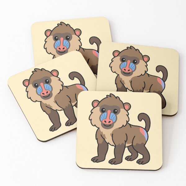 Item preview, Cute Cartoon Baboon designed and sold by WildlifeDoodle.