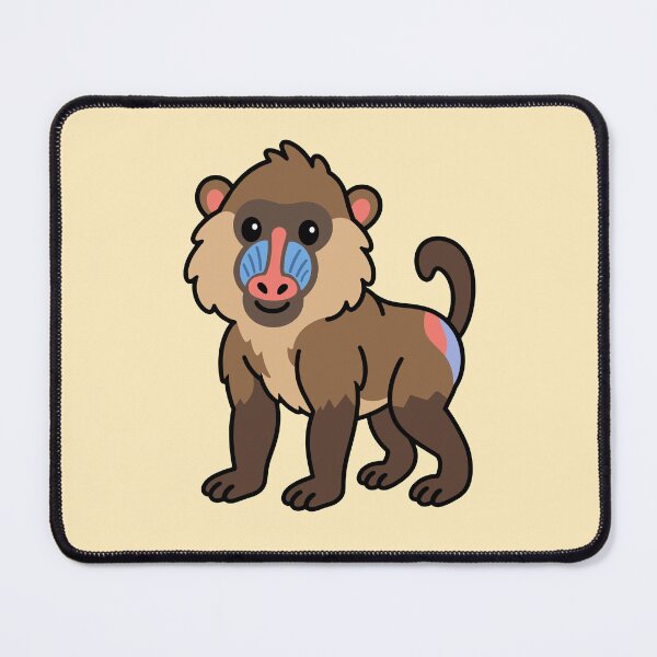 Item preview, Cute Cartoon Baboon designed and sold by WildlifeDoodle.