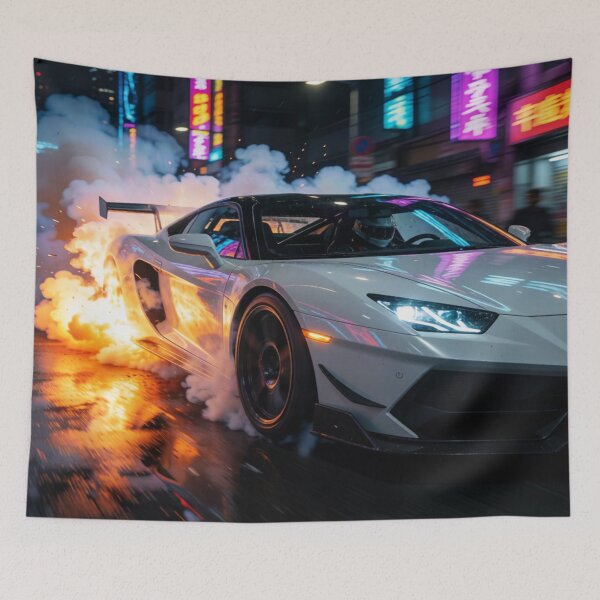 Item preview, Tactical Ejection: White Cyberpunk Sports Car designed and sold by JMAVILA ART.