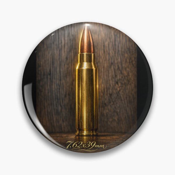 Item preview, 7.62x39mm Ammo Art - The Legendary AK-47 Cartridge - Gun Room Man Cave Decor designed and sold by Americus Maximus Studios.