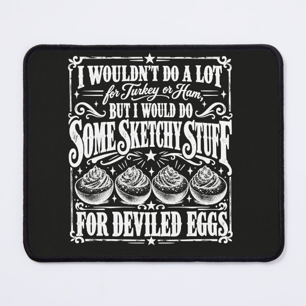 Item preview, Funny Thanksgiving Deviled Eggs Western Letterpress Sketchy Stuff Food Humor designed and sold by AmiGraph.