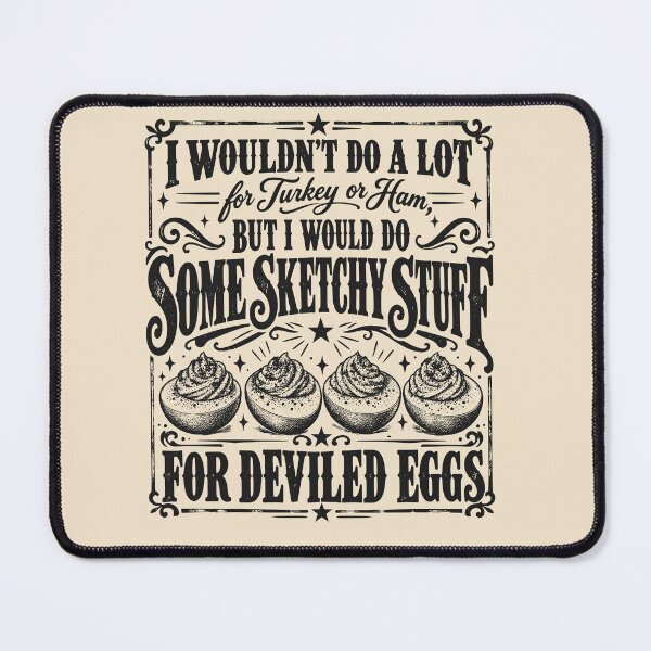 Item preview, Funny Thanksgiving Deviled Eggs Western Letterpress Sketchy Stuff Food Humor designed and sold by AmiGraph.