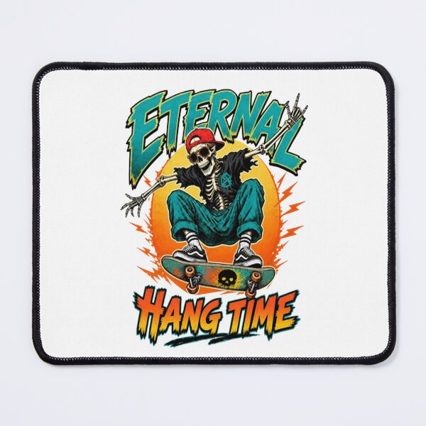 Item preview, Eternal Hang Time Skeleton Skateboard Design designed and sold by BajioAmigos.