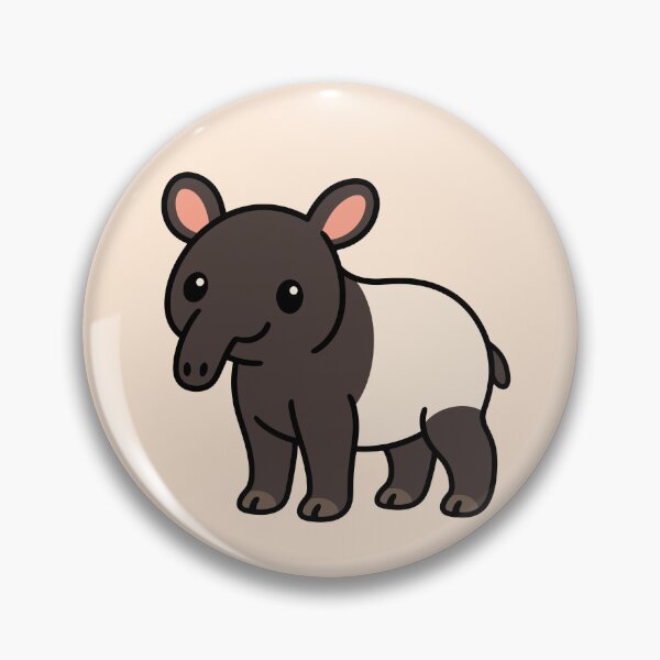 Item preview, Cute Cartoon Tapir designed and sold by WildlifeDoodle.