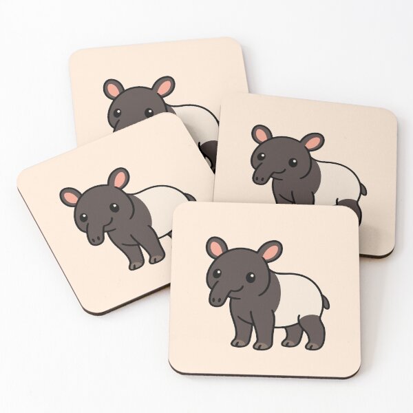 Item preview, Cute Cartoon Tapir designed and sold by WildlifeDoodle.