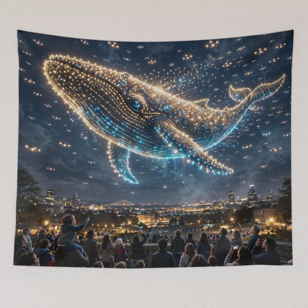Item preview, Celestial Drone Show designed and sold by AwesomeDigiShop.
