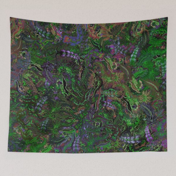 Item preview, Nudibranch Garden Vintage Scientific Textural Pattern designed and sold by aeolia.
