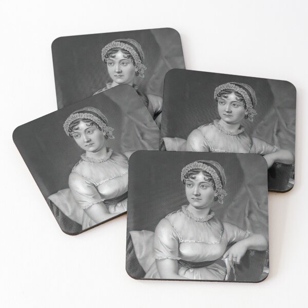 Item preview, Portrait of the English author Jane Austen designed and sold by stevepaint.