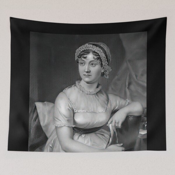 Item preview, Portrait of the English author Jane Austen designed and sold by stevepaint.