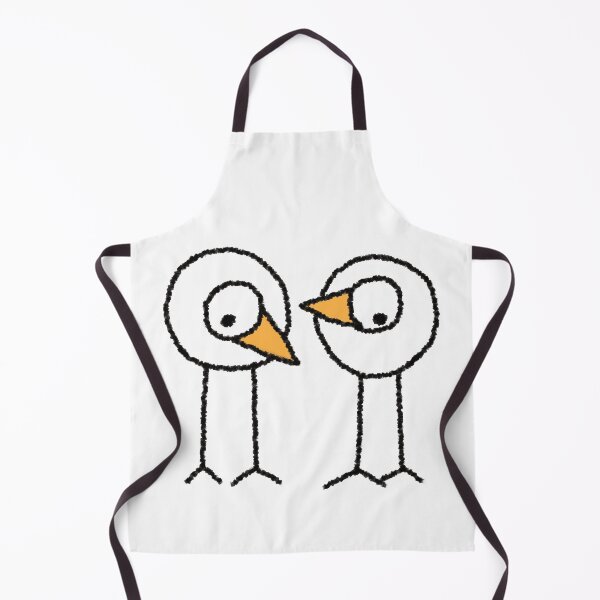 Item preview, Two Quirky Birds Hand Drawn Illustration designed and sold by AliAltinelArt.
