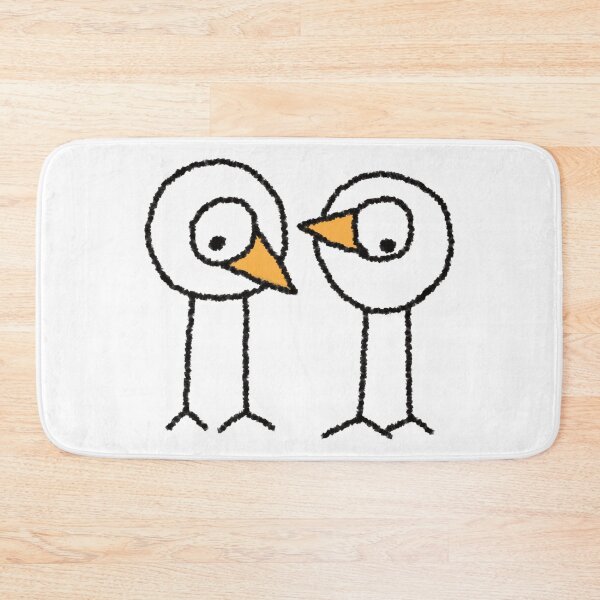 Item preview, Two Quirky Birds Hand Drawn Illustration designed and sold by AliAltinelArt.