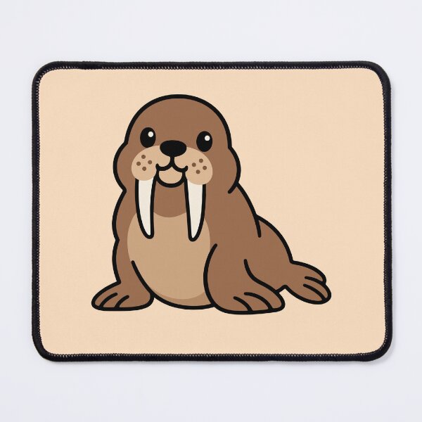 Item preview, Cute Cartoon Walrus designed and sold by WildlifeDoodle.