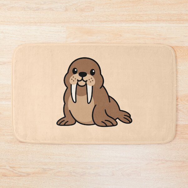 Item preview, Cute Cartoon Walrus designed and sold by WildlifeDoodle.