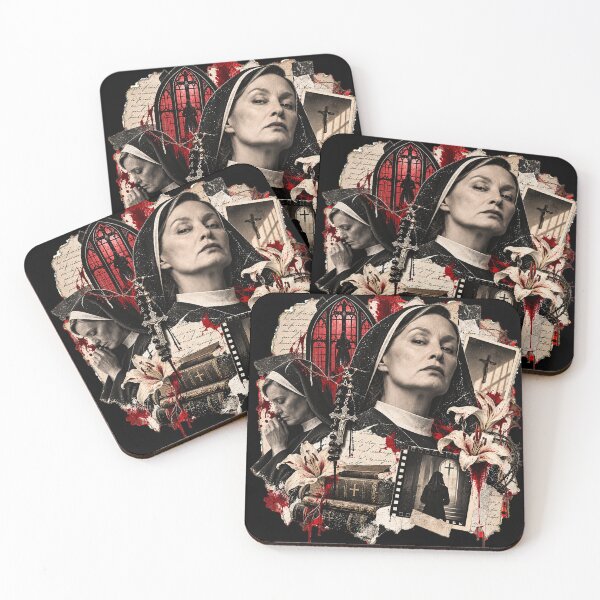 Item preview, AHS Dark Gothic Nun Collage Vintage Religious Horror Art designed and sold by lalatrash.