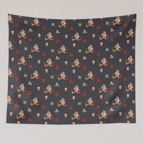 Item preview, Nervous Movie Night Goose with Plaid Pillow designed and sold by SandboxMashery.