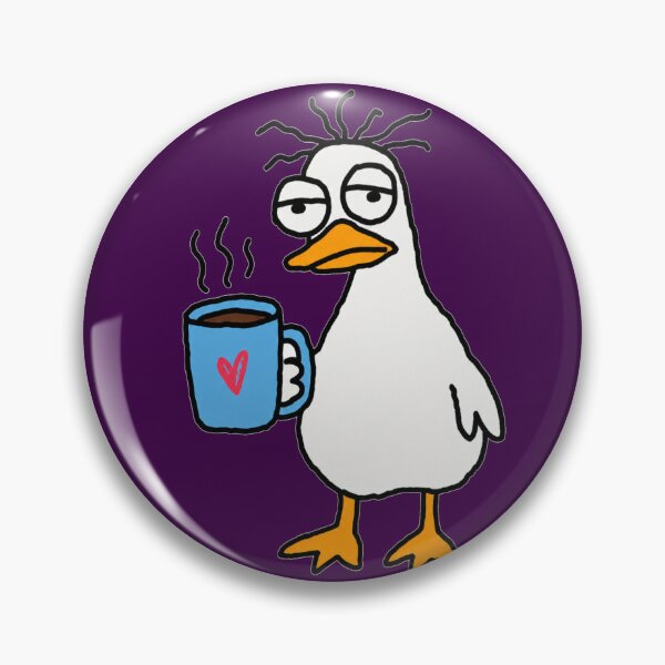 Item preview, Sleepy Duck Coffee Doodle designed and sold by CalineczkaStudio.