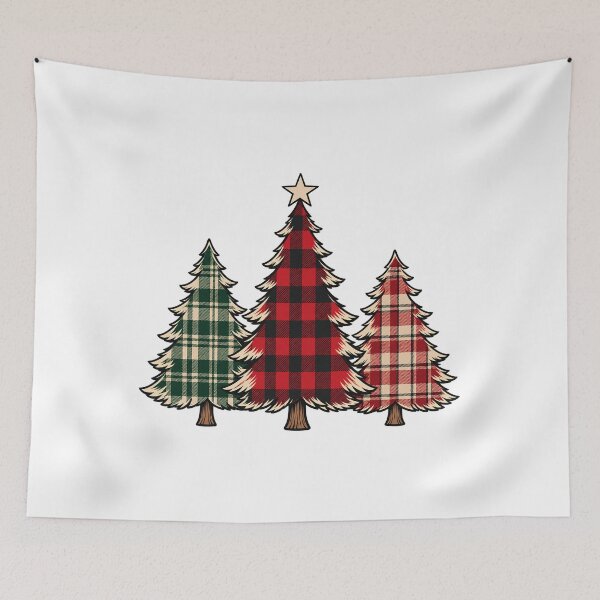 Item preview, Buffalo Plaid Christmas Trees designed and sold by AMICO77.