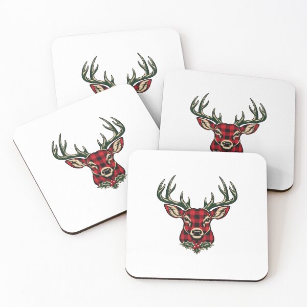 Item preview, Plaid Deer with Holly designed and sold by AMICO77.
