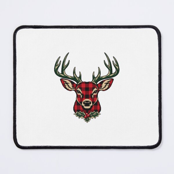 Item preview, Plaid Deer with Holly designed and sold by AMICO77.