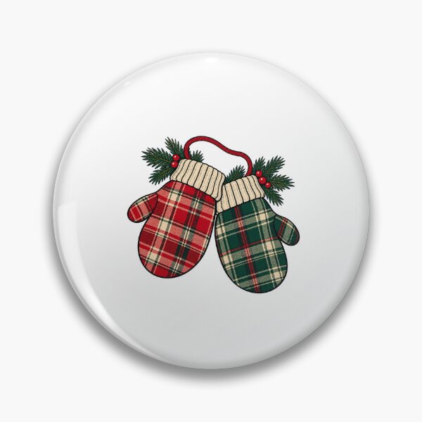 Item preview, Red and Green Plaid Christmas Mittens designed and sold by AMICO77.