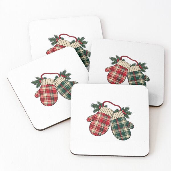 Item preview, Red and Green Plaid Christmas Mittens designed and sold by AMICO77.
