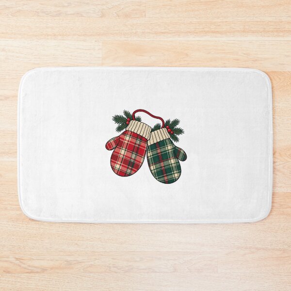 Item preview, Red and Green Plaid Christmas Mittens designed and sold by AMICO77.