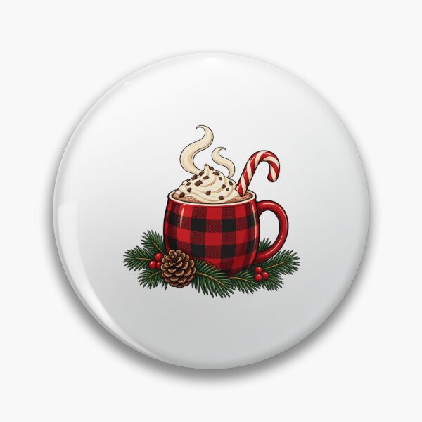 Item preview, Buffalo Plaid Christmas Hot Cocoa designed and sold by AMICO77.