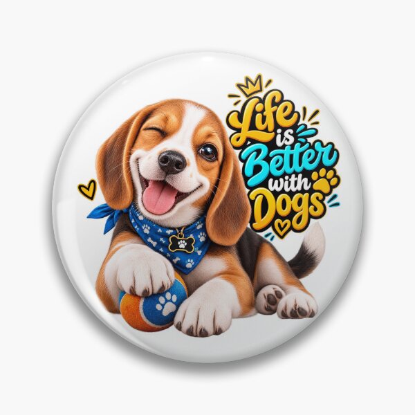 Item preview, Life Is Better With Dogs – dog meme  designed and sold by FlatInkStudio.