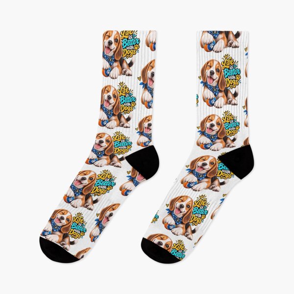 Item preview, Life Is Better With Dogs – dog meme  designed and sold by FlatInkStudio.