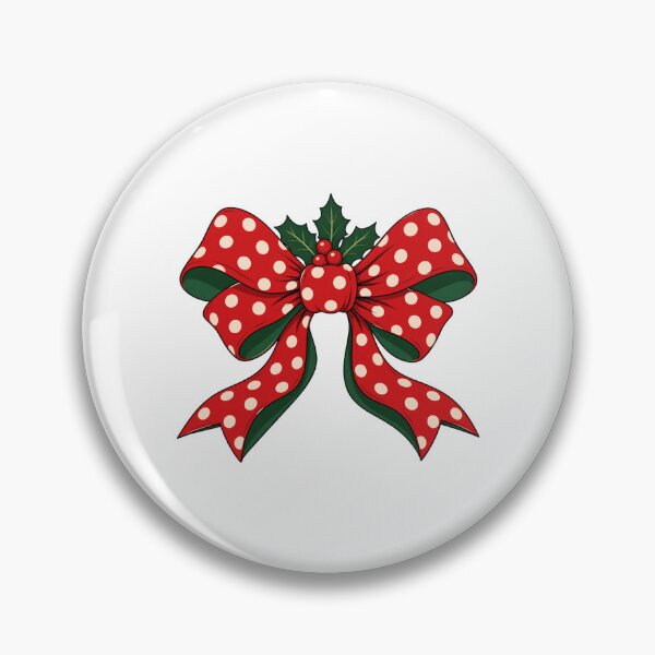 Item preview, Red Polka Dot Christmas Bow designed and sold by AMICO77.