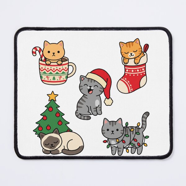Item preview, Cute Kawaii Christmas Kitty Collection designed and sold by DariaDoodleArt.