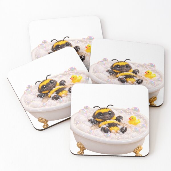 Item preview, Bumblebee Bathtub Spa Day designed and sold by Sillytoe.