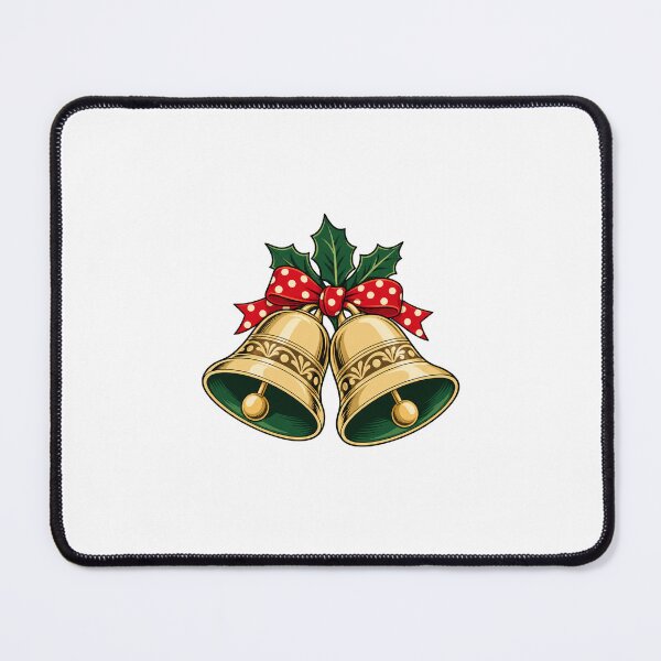 Item preview, Christmas Bells with Red Polka Dot Ribbon designed and sold by AMICO77.