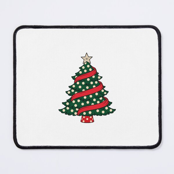 Item preview, Polka Dot Christmas Tree with Red Ribbon designed and sold by AMICO77.